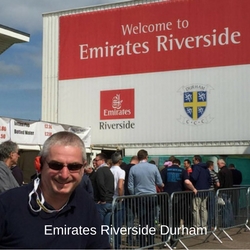 At Emirates Riverside Durham watching the ODI against Sri Lanka
