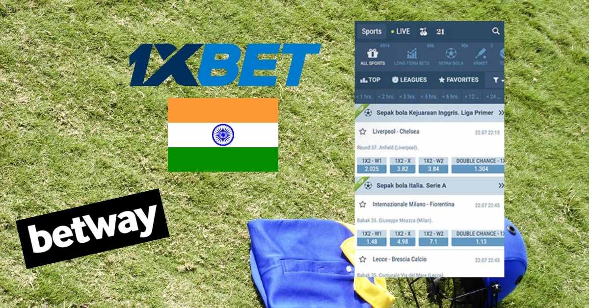 betway and 1xBet betting applications
